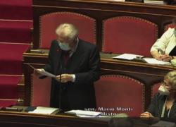 Crisi governo, Monti: "Annuncio mio voto di fiducia"