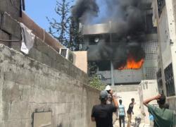 Gaza, raid Idf su Jabalia, oltre 10 morti, divampato incendio nella scuola Osama Bin Zaid, usata come rifugio dai palestinesi - VIDEO