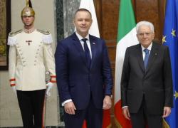 Mattarella riceve il presidente della Polonia Karol Nawrocki