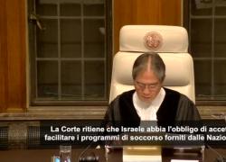 Corte internazionale Giustizia: Israele consenta aiuti Unrwa a Gaza