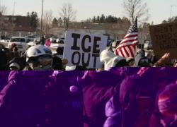"ICE out now", proteste fuori dalla sede ICE a Minneapolis: 1 arresto