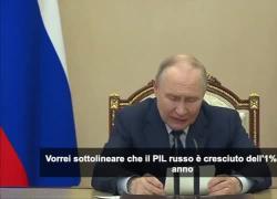 Putin ammette frenata Pil russo, cresciuto dell'1% nel 2025