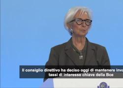 La Bce lascia i tassi di interesse invariati al 2%