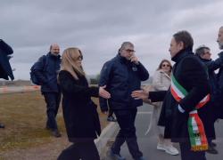 Meloni a Niscemi: stanziati 150 milioni e Ciciliano sar&agrave; commissario