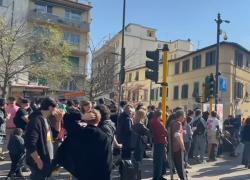 Firenze, fischi e cori contro FnV: "Vannacci un ti si vole"