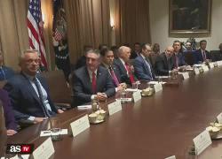 Usa, Trump scherza coi ministri: "Cacciamo da qui chi è scontento di Musk", e poi: "Dazi del 25% all'Ue, si approfitta di noi" - VIDEO