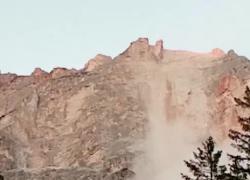 Frana San Vito di Cadore: il video della roccia che si stacca dal Sorapis