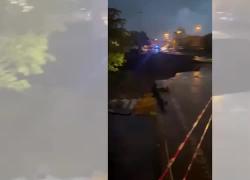 Vicenza, trovati morti nel bacino di laminazione di Trissino padre e figlio dispersi, erano caduti con l'auto in una voragine - VIDEO