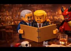 Iran, Trump e Netanyahu in stile Lego, tycoon lancia attacco dopo coinvolgimento Epstein files, Teheran risponde - VIDEO
