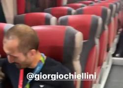 Donnarumma chiede la coppa a Chiellini: "Me la lasci due minuti?". VIDEO
