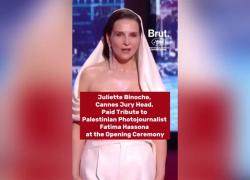 Cannes, presidente giuria Juliette Binoche ricorda Fatima Hassouna morta nel genocidio di Gaza: "Uccisa da missile Idf, doveva essere qui" - VIDEO