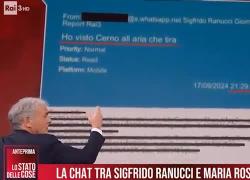 Giletti mostra chat di Ranucci con Boccia, conduttore Report lo accusa: "Fa parte di lobby gay di destra con Cerno, Mancini e Signorini" - VIDEO