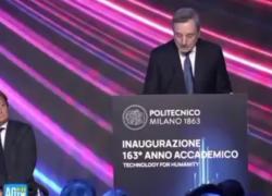 Draghi al Politecnico di Milano lancia l'anatema: "L'Ue adotti l'IA su larga scala o sarà stagnazione, ridurre gap con Usa e Cina" - VIDEO