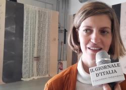 Fiammetta Griccioli  all'apertura della mostra "Rebecca" di Benni Bosetto: "Lo spazio dello Shed &egrave; stato trasformato in una casa"
