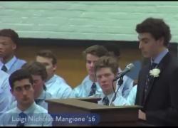 Luigi Mangione, killer del Ceo di UnitedHealthcare Brian Thompson, parla al discorso di diploma della Gilman School di Baltimora nel 2016 - VIDEO