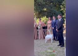 Belen Rodriguez piange a dirotto al matrimonio della sorella Cecilia con Ignazio Moser - VIDEO VIRALE