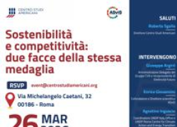 Energia, a Roma l'evento 'Sostenibilit&agrave; e competitivit&agrave;: due facce della stessa medaglia'