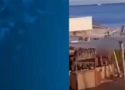 Sesso sfrenato a Trani in un locale sulla spiaggia, lei sdraiata sui tavoli, lui in piedi - VIDEO virale