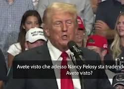 Usa 2024, Trump prende in giro Kamala Harris e Nancy Pelosi: "La chiamo 'Laughing Kamala', è pazza, ma non quanto Nancy” - VIDEO