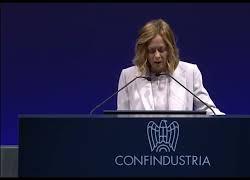 Assemblea nazionale Confindustria, Meloni: "Governo guarda con ottimismo al quadro economico, basta allarmismo" - VIDEO