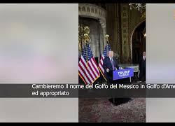 Trump: "Cambieremo il nome del Golfo del Messico in Golfo d'America, nome bello e appropriato" - VIDEO