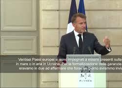 Guerra Ucraina, Macron: 26 Paesi si sono impegnati per truppe a Kiev
