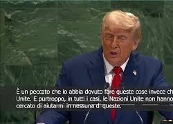 Assemblea Onu, Trump accusa Nazioni Unite di inattività: "Ho concluso da solo 7 guerre in 7 mesi, Stato di Palestina? Premio per Hamas" - VIDEO