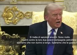 Trump: Era momento giusto per nuove sanzioni contro Mosca. Spero durino poco