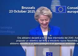 Von der Leyen: Su obiettivi climatici 2040 importante essere flessibili e pragmatici