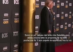 Trump: Deluso da Zelensky, non ha letto piano di pace per l'Ucraina
