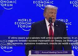 Trump a Davos: Saluto molti amici e qualche nemico, in 12 mesi successi fantastici