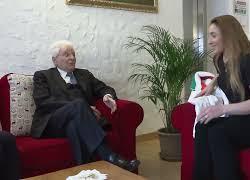 Milano Cortina, il Presidente Mattarella incontra la sciatrice Sofia Goggia