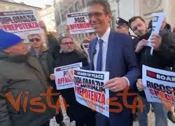 Flashmob di +Europa contro partecipazione dell'Italia al Board of Peace for Gaza