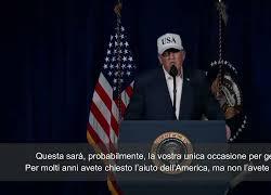 Attacco Iran, Trump: "L'ora della libert&agrave; degli iraniani sta per arrivare"