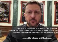 Zelensky: Ho parlato con Giorgia Meloni, necessario coordinamento pi&ugrave; stretto in Europa
