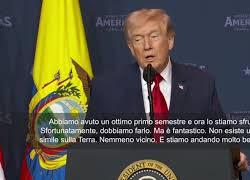 Trump: Stiamo facendo bene, distrutte 42 navi della Marina iraniana in 3 giorni