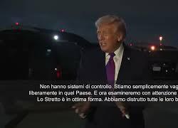 Trump: Iran sull'orlo della sconfitta, sono al capolinea
