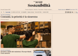 Il Sole 24 Ore: debutta online la nuova sezione 'sostenibilità'
