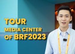 Cina: tour nel centro media del terzo Belt and Road Forum