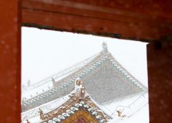 Cina: Shenyang, Palazzo imperiale innevato (3)