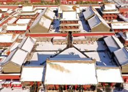 Cina: Shenyang, Palazzo imperiale innevato (2)