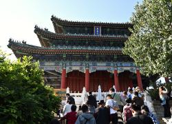 Cina: paesaggio autunnale dell'Asse centrale di Pechino (2)