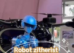 Robot suonatore di zither a Guangzhou