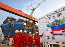 Cina: Qingdao, Haiyang Shiyou 122 entra in fase finale assemblaggio (1)
