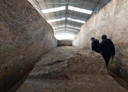 Cina: Hubei, antica diga rinvenuta in sito di reperti di Qujialing (1)
