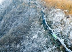 Cina: panorama innevato a Suizhou (1)