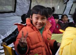 Cina: Gansu, attività per bambini in un rifugio di Jishishan (2)