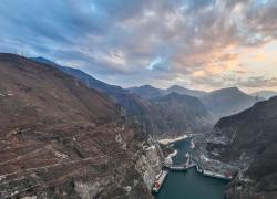 Cina: stazione idroelettrica di Wudongde tra Sichuan e Yunnan (1)