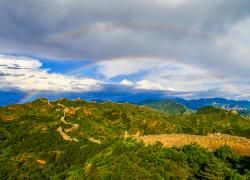Cina: veduta aerea della Grande Muraglia nello Hebei (1)
