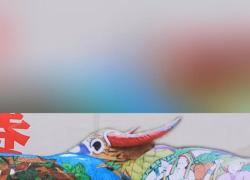 Cina: Yunnan ospita gara di body-painting sui bufali